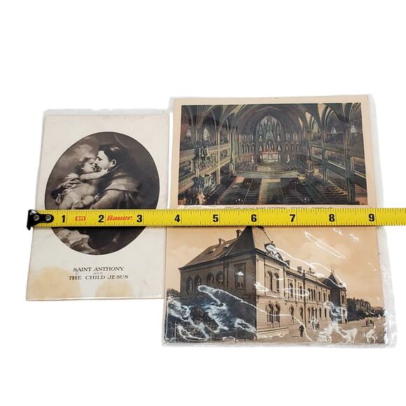 Junk Drawer Lot of 3 Vtg Cathedral Religious Spiritual Postcards 5.25" x 3.5" - Picture 3 of 4